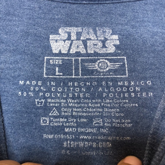 Star Wars stretch Mens Tee T Shirt L Large - Picture 2 of 6